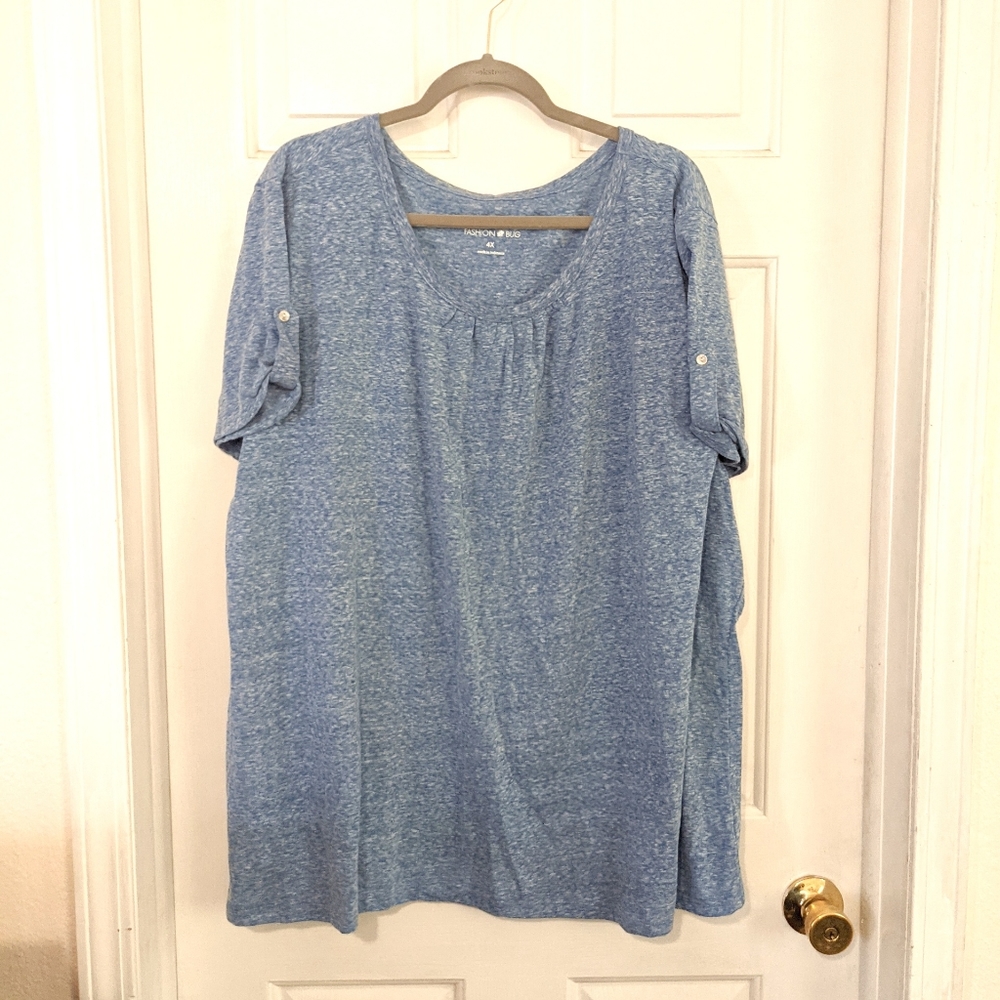 Woman's Fashion Bug Blue Top 4x NWOT'S